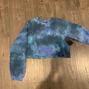 NUX Crop Tie Dye sweatshirt! Brand new!